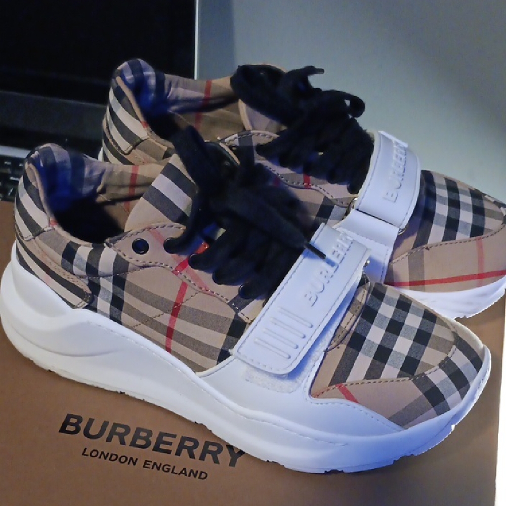 Burberry Plaid Sneakers